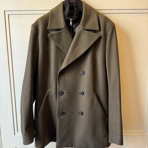 THEORY® Men's Olive Green Peacoat - Large